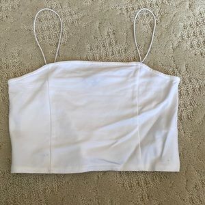 Forever 21 white tank crop top